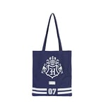 Harry Potter Academy-Sac de Courses Shopping Bag, Bleu Foncé
