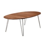 Naver Collection - GM 6653 Utdragbart bord, 240 x 120 cm, Oljad ek, Skiva med Corian-topp, 2 iläggsskivor , Ben i rostfritt stål