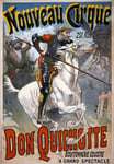AV67 Vintage 1850 Nouveau Cirque Don Quichotte Quixote Horse Equestrian Circus Advertisement Poster Re-Print - A3 (432 x 305mm) 16.5" x 11.7"