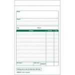 Kassanota A6 med kopia, 2x50 blad, 10st 10st