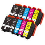 10 Printer Ink Cartridges XL (Set) for Epson Expression Photo XP-6000 & XP-6100