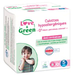 Culottes Bébé Hypoallergeniques 12 - 18 Kg Taille 5 Love And Green - Le Pack De 29 Culottes