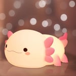 Axolotl Natthållare, Söt Axolotllampa för Barn, Mjuk Silikon Barnkammare Natthållare LED Touch Light