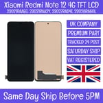 Xiaomi Redmi Note 12 4G 23021RAAEG Incell TFT LCD Screen Display Touch Digitizer