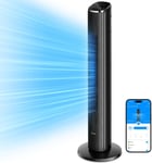 Goveelife Smart Tower Fan, 27Db Silent Electric Cooling Fan with App & Voice Rem