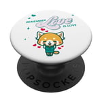 Remember Love is Love - Aggretsuko PopSockets Swappable PopGrip
