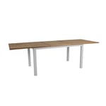 Brafab - Lyon Utebord 252x92 cm Light Grey/ Teak