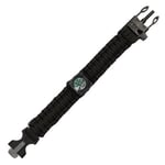 Vanoimports Paracord armband med kompass (Green)
