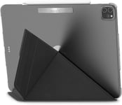 Moshi VersaCover Case for iPad Pro 12.9" 2020 4th Gen & 2019 3rd Gen, Folding Cover with 3-Viewing Angles, Support iPad Pencil Charging, Auto Sleep/Wake, Magnetic Closure, Charcoal Black