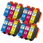 12 C/M/Y Ink Cartridges XL for Epson Expression Photo XP-8500 & XP-8600