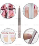 TAPERED 6" DIAMOND DEB CRYSTAL FOOT SKIN NAIL FILE STAINLESS STEEL DOUBLE SIDED