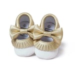 Fashion Sweet Big Bow Newborn Baby Moccasins Shoes Pu Leather. White 11cm