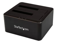 StarTech.com Dual-Bay USB 3.0 to SATA Hard Drive Docking Station, USB Hard Drive Dock, External 2.53.5 SATA IIIIII, SSDHDD Docking Station, Hot-Swap Hard Drive Bays - Top-Loading - Station...