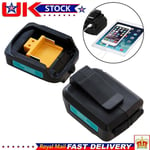 Dual Usb Port Phone Charger Battery Adapter For Makita 18 14.4v Bl1830/1430adp05