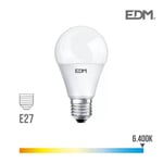 LED-lampa E27 20W Rund A60 motsvarande 180W - Day White 6400K - 98708