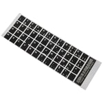 White Letters French Azerty Keyboard Sticker Cover Black for Laptop PC V4T3