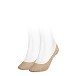 Tommy Hilfiger Women's Footie Invisble 2P Ankle Socks, Beige (Nomad), Size 39