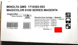 MINOLTA QMS  1710362-003 MAGICOLOR 6100 SERIES MAGENTA Toner GENUINE ORIGINAL