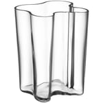 Iittala Alvar Aalto Vase 18 cm, Klar Munnblåst glass