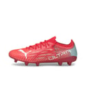 Puma Womens ULTRA 1.3 FG/AG Football Boots Soccer Shoes - Pink - Size UK 4.5