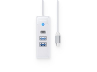 HUB USB Orico Hub Adapter USB-C to 2x USB 3.0 + USB-C Orico, 5 Gbps, 0.15m (white)