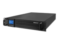 Qoltec - Ups (Kan Monteras I Rack) - Ac 115-300 V - 1600 Watt - 2000 Va - 7 Ah - Rs-232 - Utgångskontakter: 2 - Svart