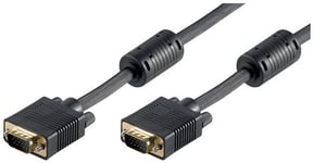 goobay 60489 Câble de Moniteur Full HD SVGA Doré - Connecteur VGA (15 pôles) > Connecteur VGA (15 pôles)
