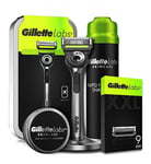 Gillette Labs Ultimate Razor with Exfoliating Bar Bundle, Travel Case & Moisturiser