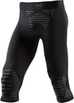 X-BIONIC Invent 4.0 Pantalon de Sport Compression Homme, Black/Charcoal, FR : M (Taille Fabricant : M)
