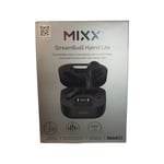 MIXX  StreamBuds Hybrid Lite Earbuds Earphones Headphones Black 40h