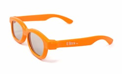 1 x Passive 3D Orange Kids Childrens Glasses for Passive TVs Cinema Projectors