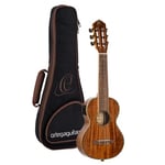Ortega Guitars Guitare de Voyage électro-acoustique - Série Mini/Travel - Guitarlélé 6 cordes - Housse incluse - Acacia Massif (RGLE18ACA)
