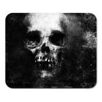 Mousepad Computer Notepad Office Face Scary Grunge Skull Halloween Devil Metal Monster Abstract Black Bone Cranium Home School Game Player Computer Worker Inch