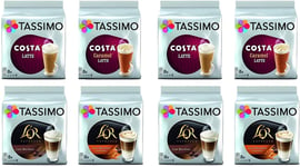 Tassimo Latte Selection - Costa Latte/Costa Caramel Latte/L'Or Latte Macchiato/L