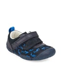 Start-Rite Baby Boy Little Fin Navy Nubuck Leather Pre Walker Shoes - Shark - Navy/Blue - Size S5 Wide fit