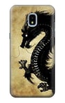 Black Dragon Painting Case Cover For Samsung Galaxy J3 (2018), J3 Star, J3 V 3rd Gen, J3 Orbit, J3 Achieve, Express Prime 3, Amp Prime 3