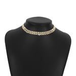 Choker Halsband Nyckelben Länkkedja GULD gold