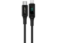 Usb-Kabel Acefast C6-01 Mfi Pd30w Usb-C Til Lightning 1,2 M Sort (C6-01-C-L Sort)