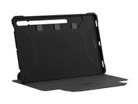 Uag - Vikbart Fodral För Surfplatta - Slät Polyuretan - Svart - För Samsung Galaxy Tab S9 Ultra