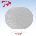 Tala Pack of 6 Large Round 12 Inch / 30cm Diameter Cake Boards