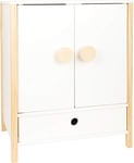 Small Foot 11812 Armoire de poupée Little Button, scandinave Simple avec des Portes à charnières Qui fonctionnent Bien Toys, Multicolore