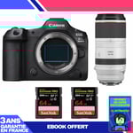 Boitier Canon EOS R5 Mark II + RF 100-500mm f/4.5-7.1 L IS USM + 2 SanDisk 64GB Extreme PRO UHS-II SDXC 300 MB/s + Ebook 'Devenez Un Super Photographe