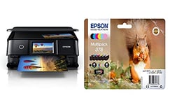 Epson Expression Photo XP-8700 Print/Scan/Copy Wi-Fi Printer, Black with Additional Ink Multipack