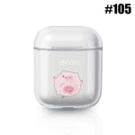 For Apple Airpods Hard Pc Case Transparent 105