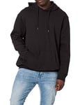 JACK & JONES Mens Basic Hooded Sweatshirt Plus Size Black 4XL