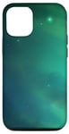 Coque pour iPhone 12/12 Pro Turquoise Galaxis Nebel Sterne