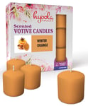 Hyoola Scented Votive Candles - Winter Orange Votive Candles Scented -12 Hour Burn Time - 9 Pack - European Made