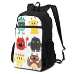 Travel Hike Backpack Daypack Elegant Perfectly Cute Cartoon Monster Cute Alien Creature Travel Daypack Packable Backpack for Women Lightweight Waterproof for Men & Womentravel Camping Outdoor