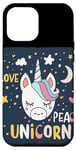 Coque pour iPhone 12 Pro Max Costume de licorne amusant qui dort joliment et en paix