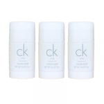 3-pack Calvin Klein CK One Deostick 75ml